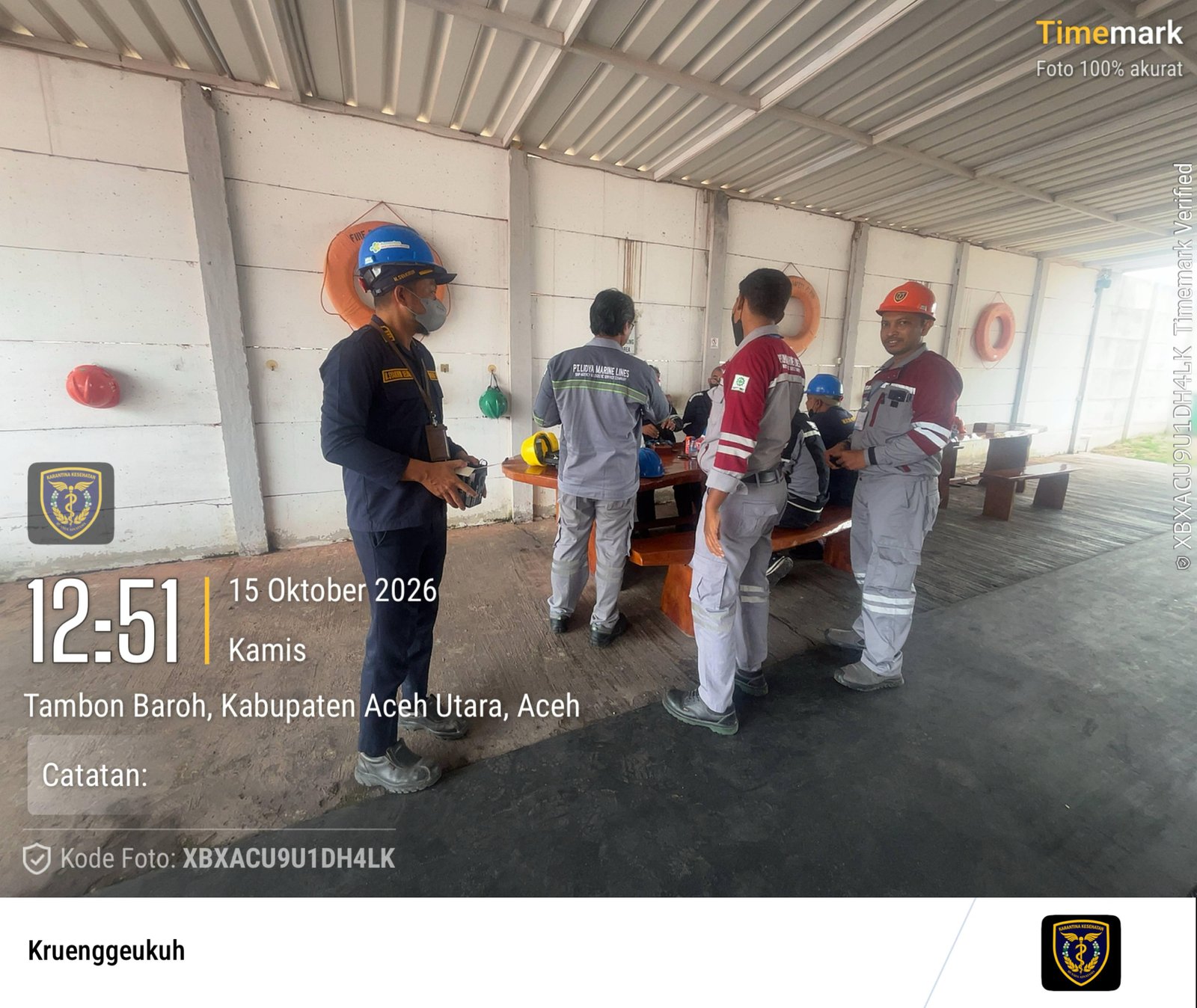 Kegiatan di Pos Pelabuhan Umum Krueng Geukueh